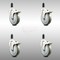 Service Caster 5 Inch 316SS Gray Poly Swivel 1-3/8 Inch Expanding Stem Caster Set Lock Brake SCC-SS316TTLEX20S514-PPUB-138-4 - alternate 1